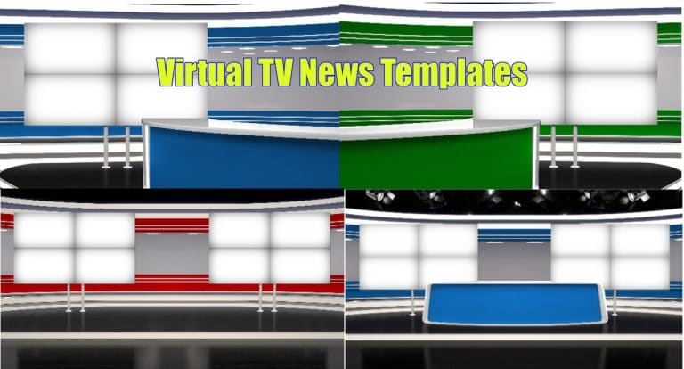 Virtual TV News Set