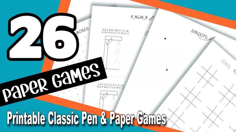 26 Paper Games