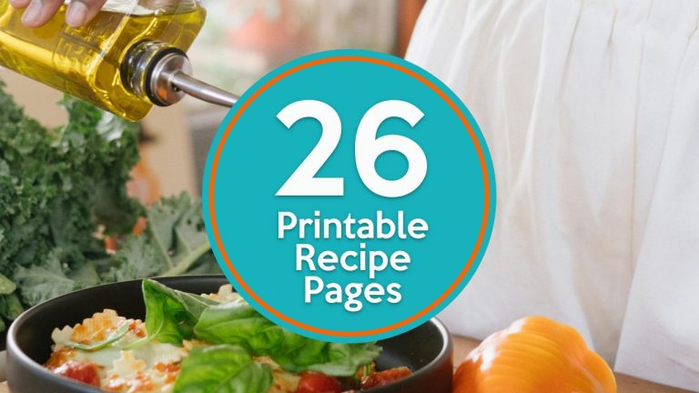 26 Printable Recipe Pages