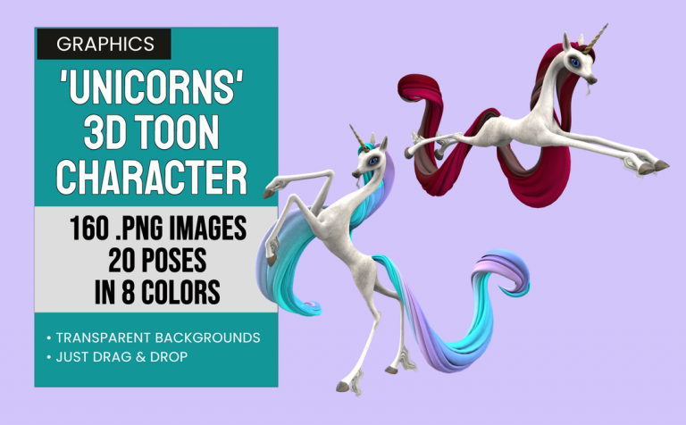 Unicorns – 3D Toon Character