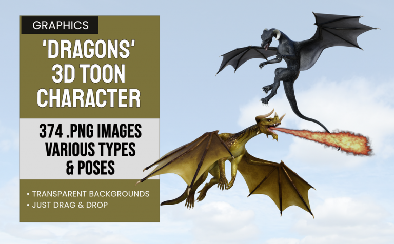 Dragons – 3D Graphic Elements