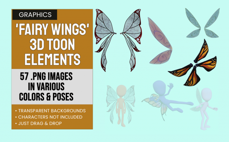 Fairy Wings – 3D Graphic Elements