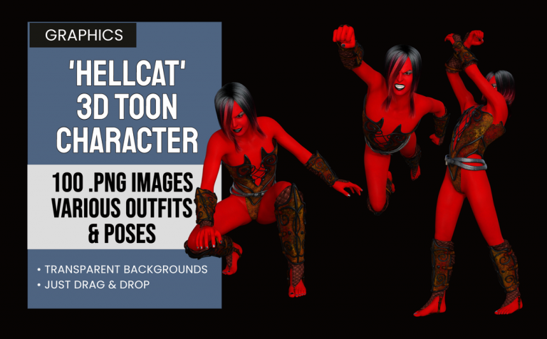 Hellcat – 3D Toon Character