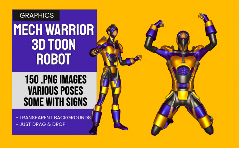 Mech Warrior – 3D Toon Style Robot