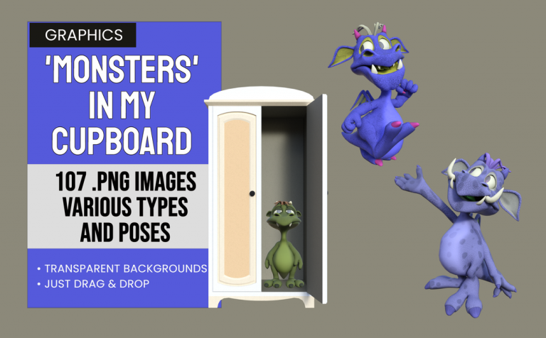 Monsters In My Cupboard – 3DCharacter Elements