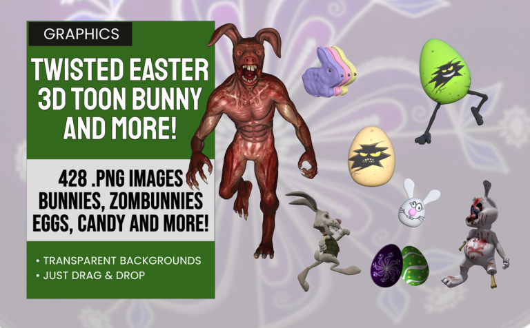 Twisted Easter – 3D Toon Easter Graphics