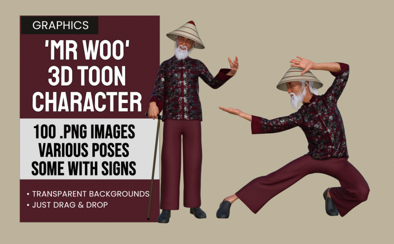 Mr. Woo – 3D Toon Character