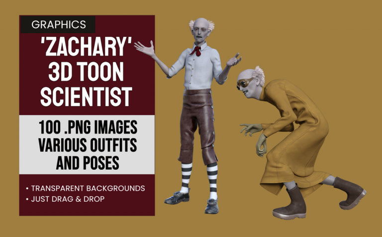 Zachary – 3D Toon Scientist