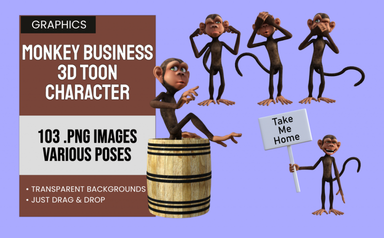 Monkey Business – 3D Toon Character