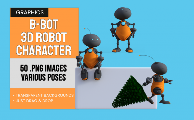 B-bot – 3D Toon style Robot Character