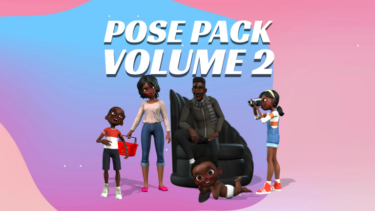 3D Character Pose Pack